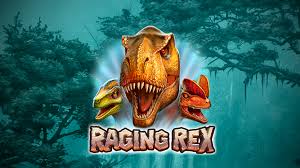 Raging Rex - Prehistoric dinosaur adventure in volcanic landscape with treasures
